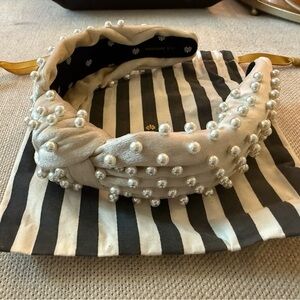 Lele Sadoughi Ivory Pearl Headband